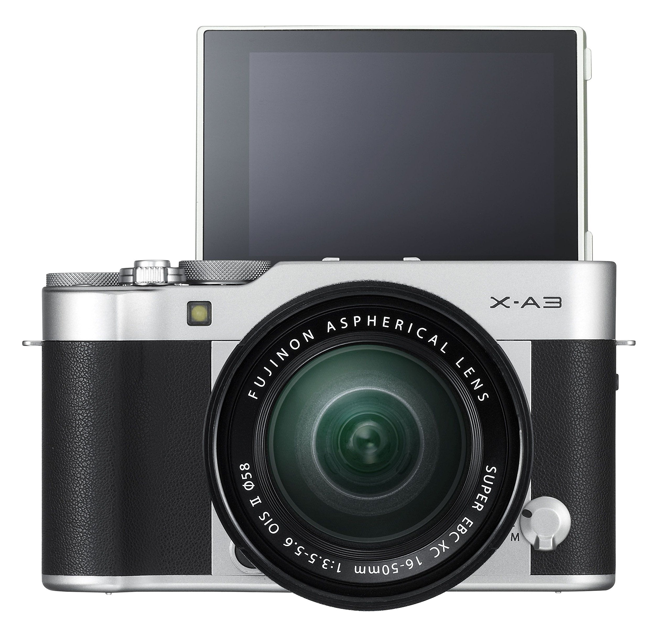 Fujifilm X-A3 Mirrorless Digital Camera with XC16-50mm F3.5-5.6 II Lens Kit (Silver) - Perfect for Travel Photography, Vlogging & Everyday Shooting