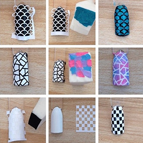 44PCS Nail Vinyl Stencils Set - Crown Design Nail Art Stickers for DIY Manicure, Perfect for Nail Salon, Home Use & Party Nail Decoration