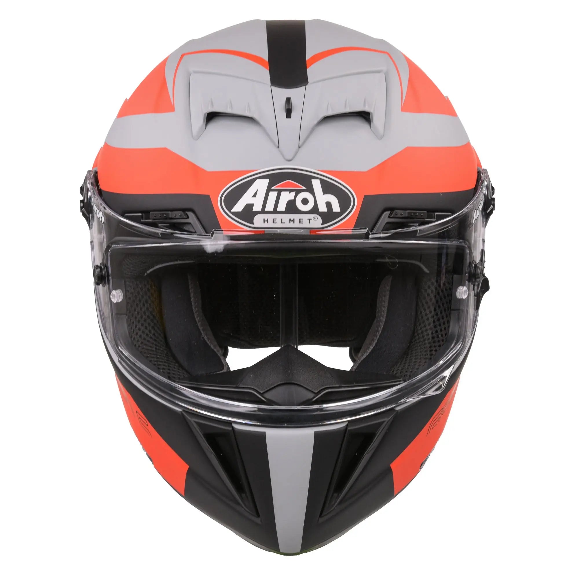 Airoh GP 550 S Motorcycle Helmet - Matte Orange Finish | DOT & ECE Certified | Lightweight & Ventilated for Street & Racing | Perfect for Urban Commuting & Track Days