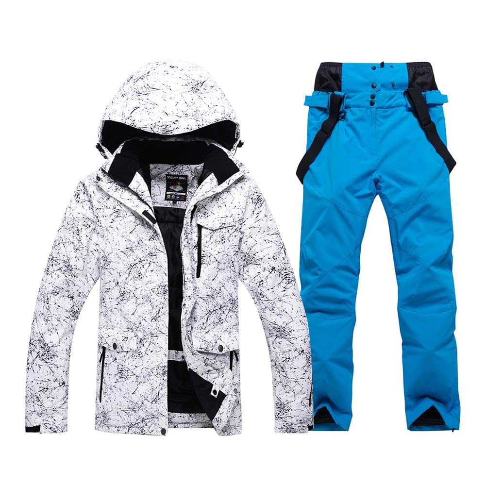 Waterproof Windproof Women's Snowboard Jacket & Pants Set - Colorful Printed Ski Outfit for Winter Sports | Perfect for Skiing, Snowboarding & Cold Weather Activities