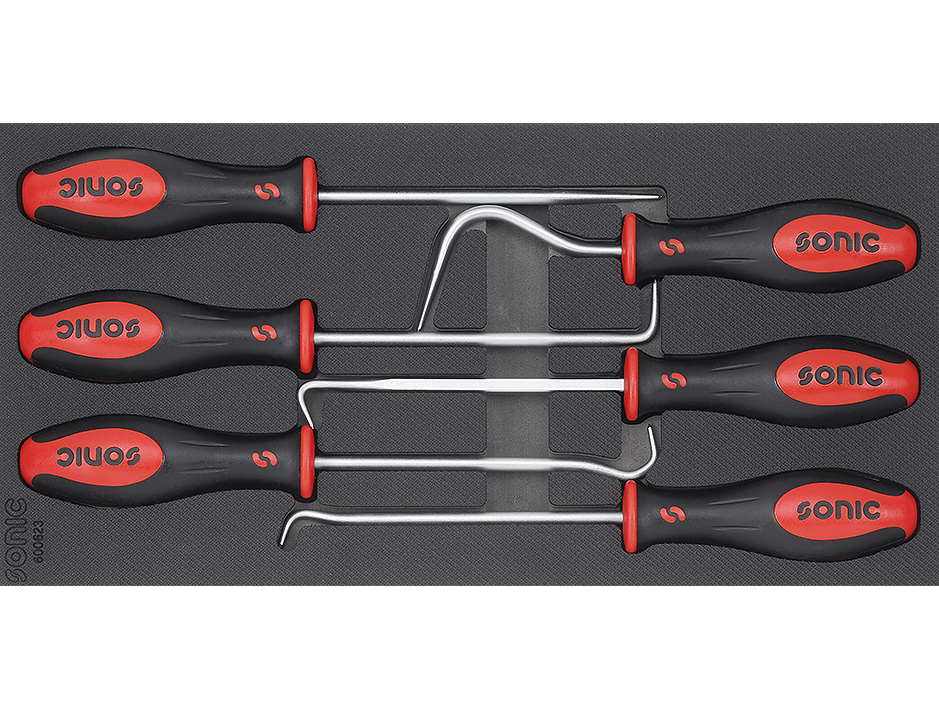 Sonic Foam System Hook Set - 6 Pieces (Small 1/3 Size) for Fishing Lures & Tackle Organization - Perfect for Bass, Trout & Freshwater Fishing Gear Storage