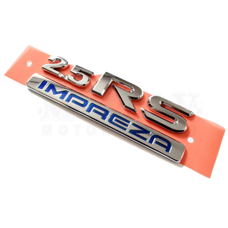 Subaru 2.5RS Emblem Badge for 2002-2007 Impreza WRX STI - OEM Style Replacement Part for Car Exterior Customization & Restoration
