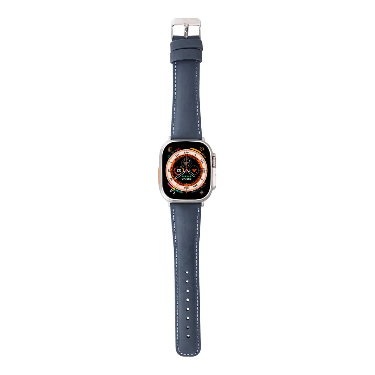 Vintage Blue Distressed Leather Apple Watch Band - Classic & Stylish Replacement Strap for Apple Watch Series 1-9, SE & Ultra - Perfect for Casual, Business & Everyday Wear