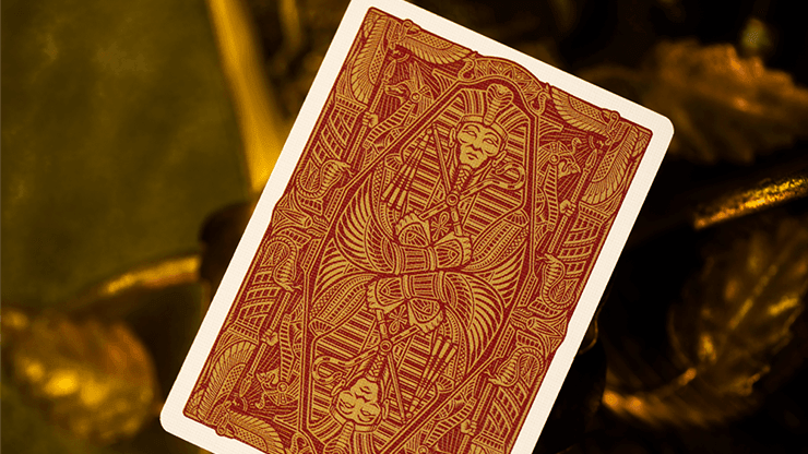 Gods of Egypt Playing Cards - Red Ochre Edition | Premium Egyptian Mythology Themed Deck for Card Games, Magic Tricks & Collectors
