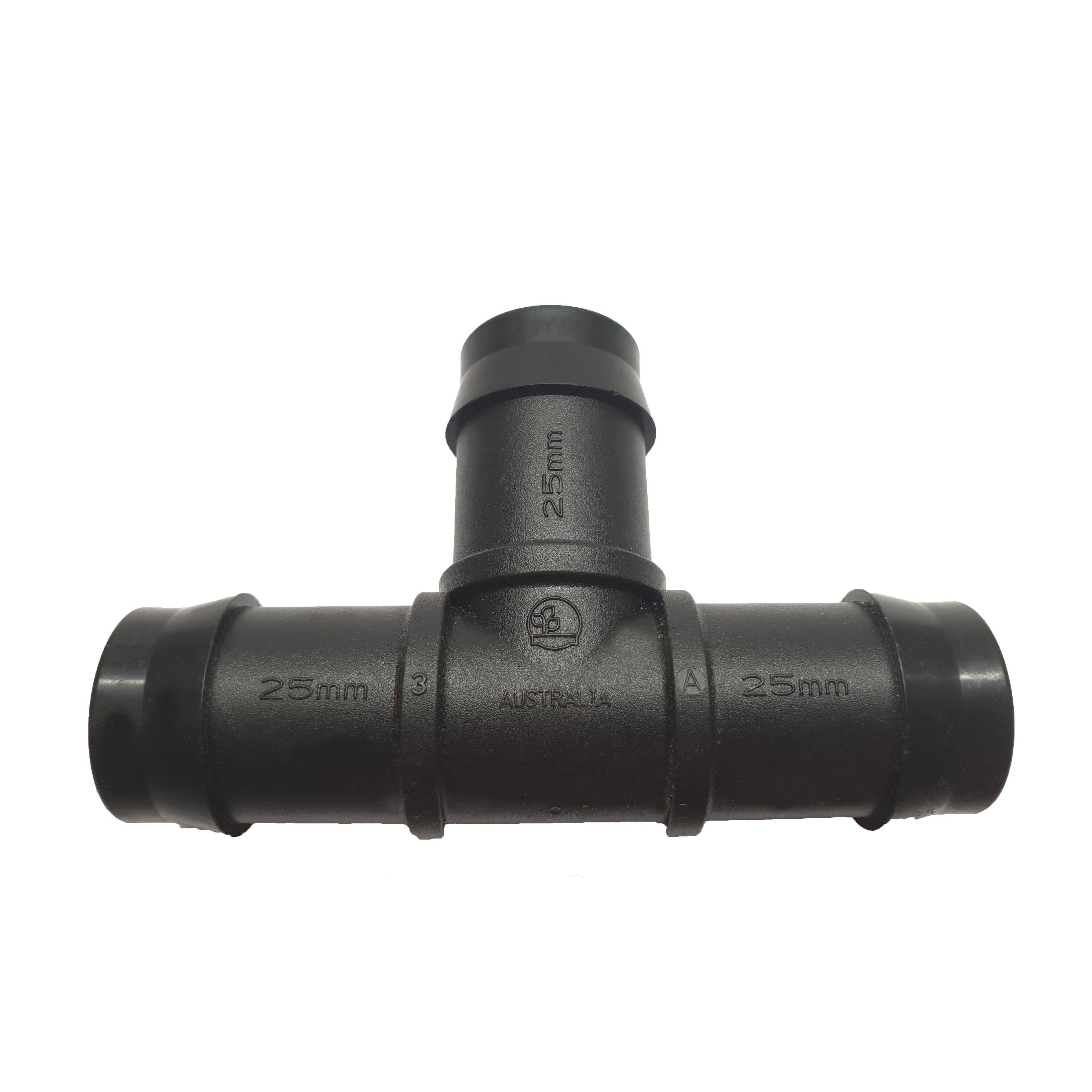 Antelco Barbed Tees for Poly Pipe - Durable Irrigation Fittings for Garden, Farm & Drip Systems - Perfect for DIY Watering Solutions
