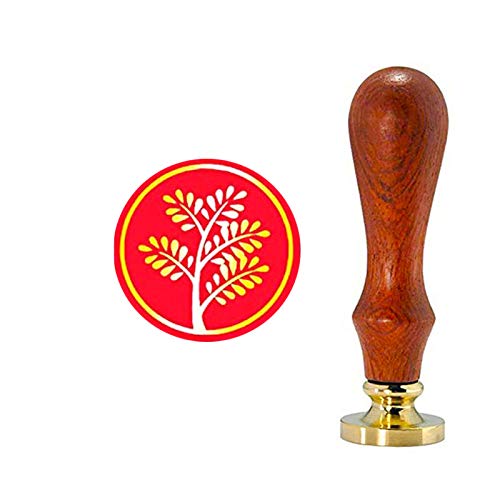 Elegant Natural Rosewood Wax Seal Stamp Kit - Handmade Plant Wax Seals for Wedding Invitations, Envelopes, Cards & Letters - Perfect for Wine Bottles, Gifts & Vintage Decor
