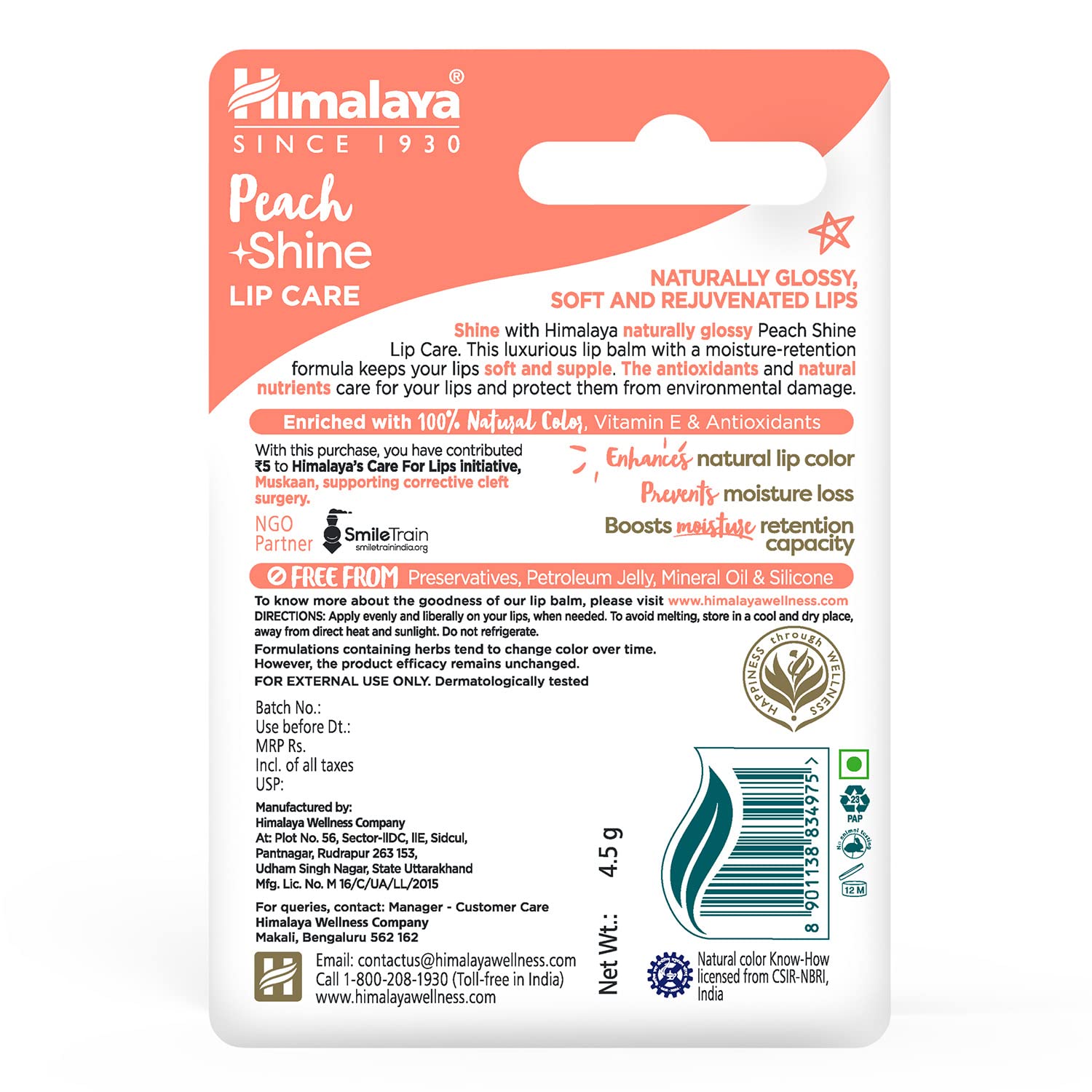 Himalaya Shine Lip Balm - Natural Moisturizing Lip Care for Dry & Chapped Lips - Perfect for Winter, Travel & Daily Hydration