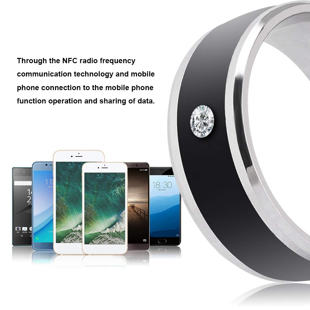 Smart Ring for Android & iPhone - Multi-Function Wearable Device with Health Tracking, Notifications & Mobile Connectivity (11mm) - Perfect for Fitness, Workouts & Daily Activity Monitoring