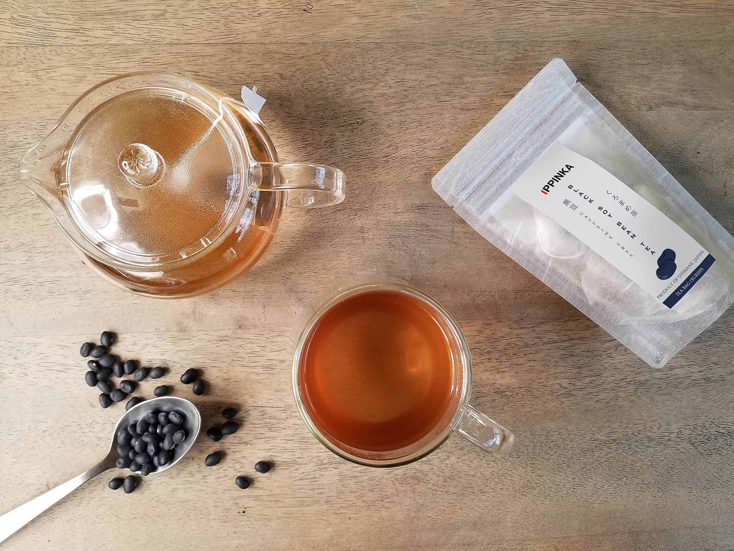 Organic Japanese Black Soybean Tea - 10 Tea Bags | Herbal Detox & Antioxidant Rich | Perfect for Relaxation & Wellness Routine