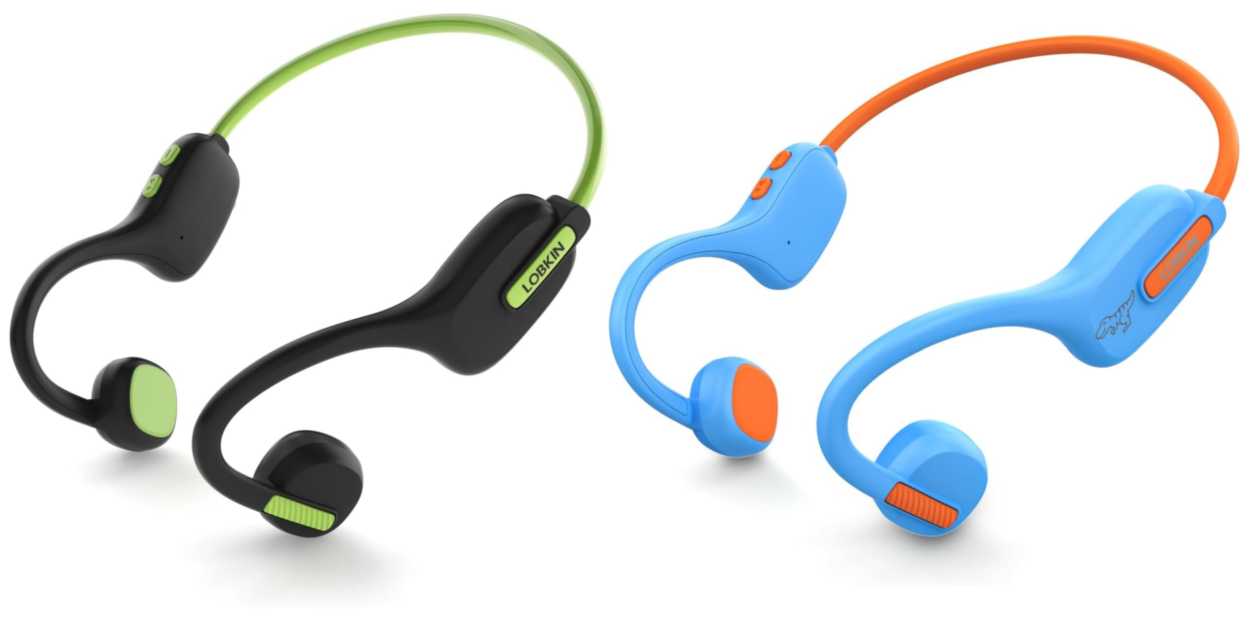LOBKIN Kids Open Ear Bluetooth Headphones 5.3 Wireless - Lightweight Air Conduction Earbuds with Microphone, IPX5 Waterproof for School, Home, Outdoor Activities | Perfect Gift for Boys & Girls | Ideal for Online Classes, Travel & Sports