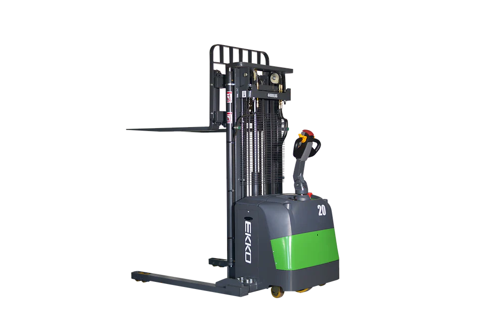 Ekko EB20CS 177LI Lithium Straddle Stacker - 4400 lbs Capacity, 177