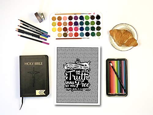 Color the Gospel: Catholic Coloring Book Devotional for Adults & Kids - Bible Study, Prayer & Relaxation
