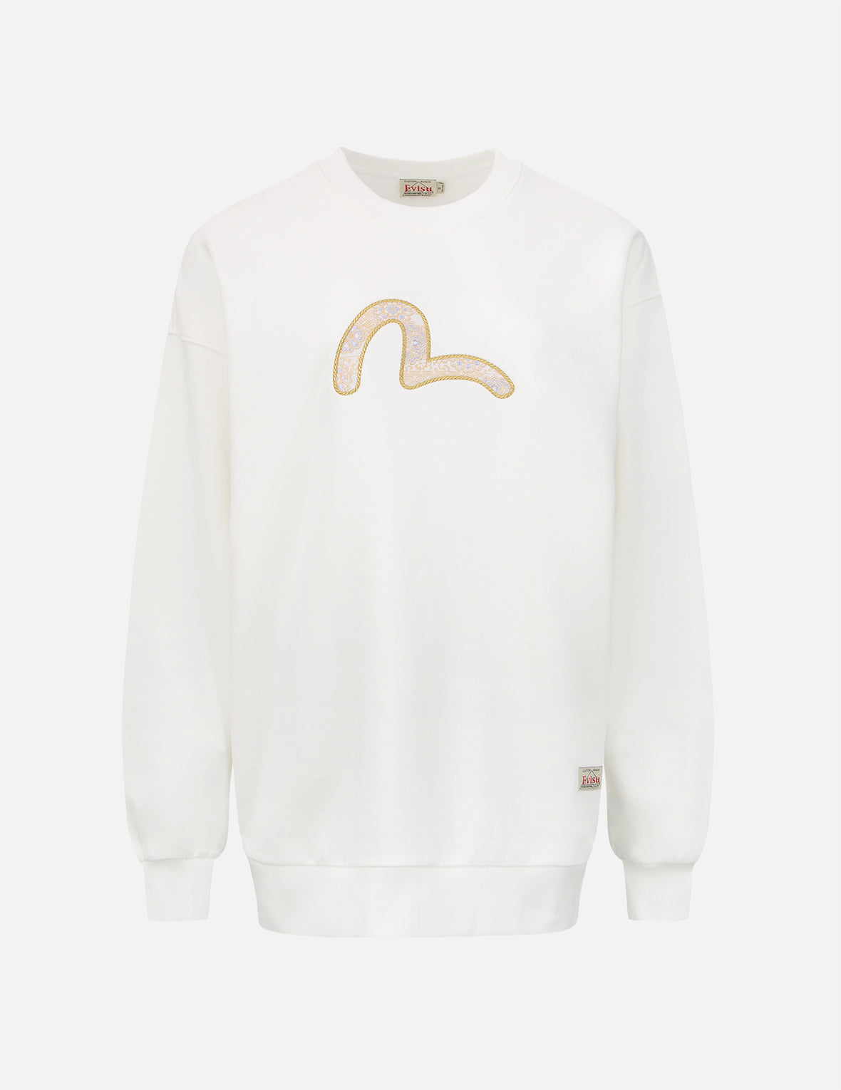 Stylish Brocade Seagull Appliqué Sweatshirt for Women - Trendy Embellished Pullover for Casual Wear & Fall Fashion