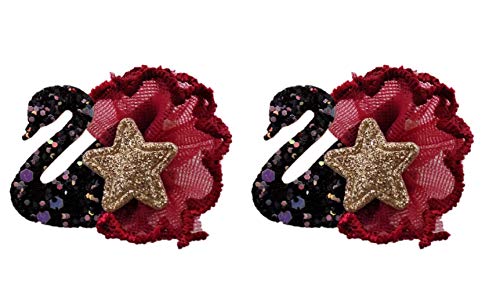 Morges Baby Hair Clips Set of 2 - Black Hair Accessories for Infants & Toddlers - Perfect for Daily Use, Photo Shoots, and Special Occasions