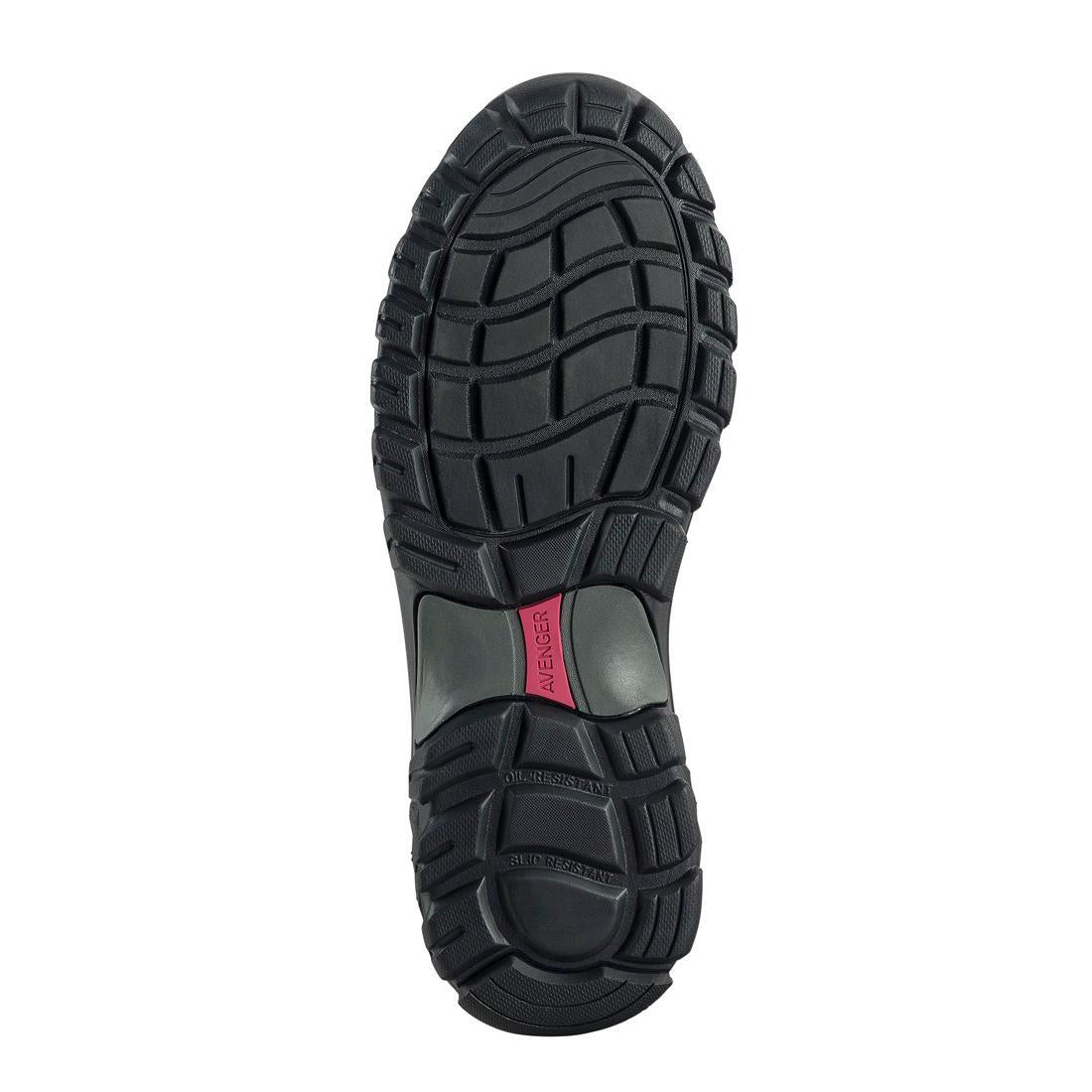SD10 Alloy Toe Slip-On Work Shoes for Men - Lightweight Safety Shoes with Steel Toe Cap, Non-Slip Rubber Sole - Ideal for Construction, Warehouse & Industrial Work (Black)