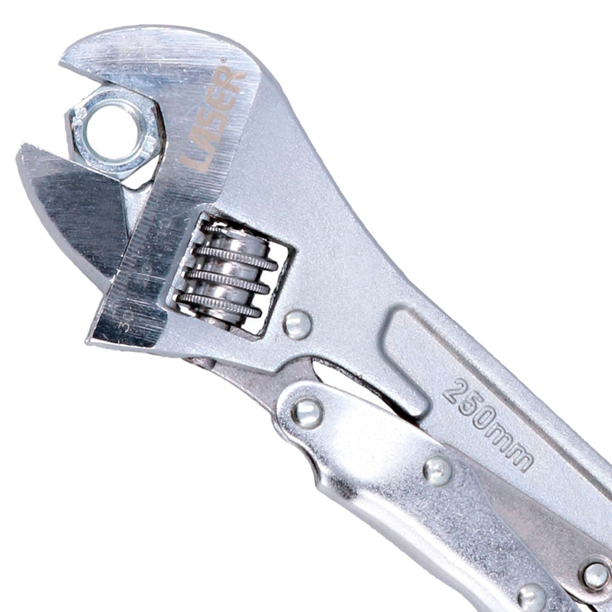Locking Adjustable Wrench 10-Inch (250mm) - Heavy Duty Steel Adjustable Spanner for Plumbing, Automotive & DIY Repairs - Perfect for Tightening Nuts and Bolts in Home Improvement Projects
