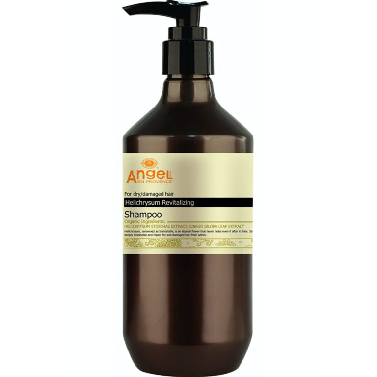 Angel En Provence Helichrysum Revitalizing Shampoo 400ml - Natural Hair Care for Dry & Damaged Hair - Perfect for Daily Use & Salon Treatments