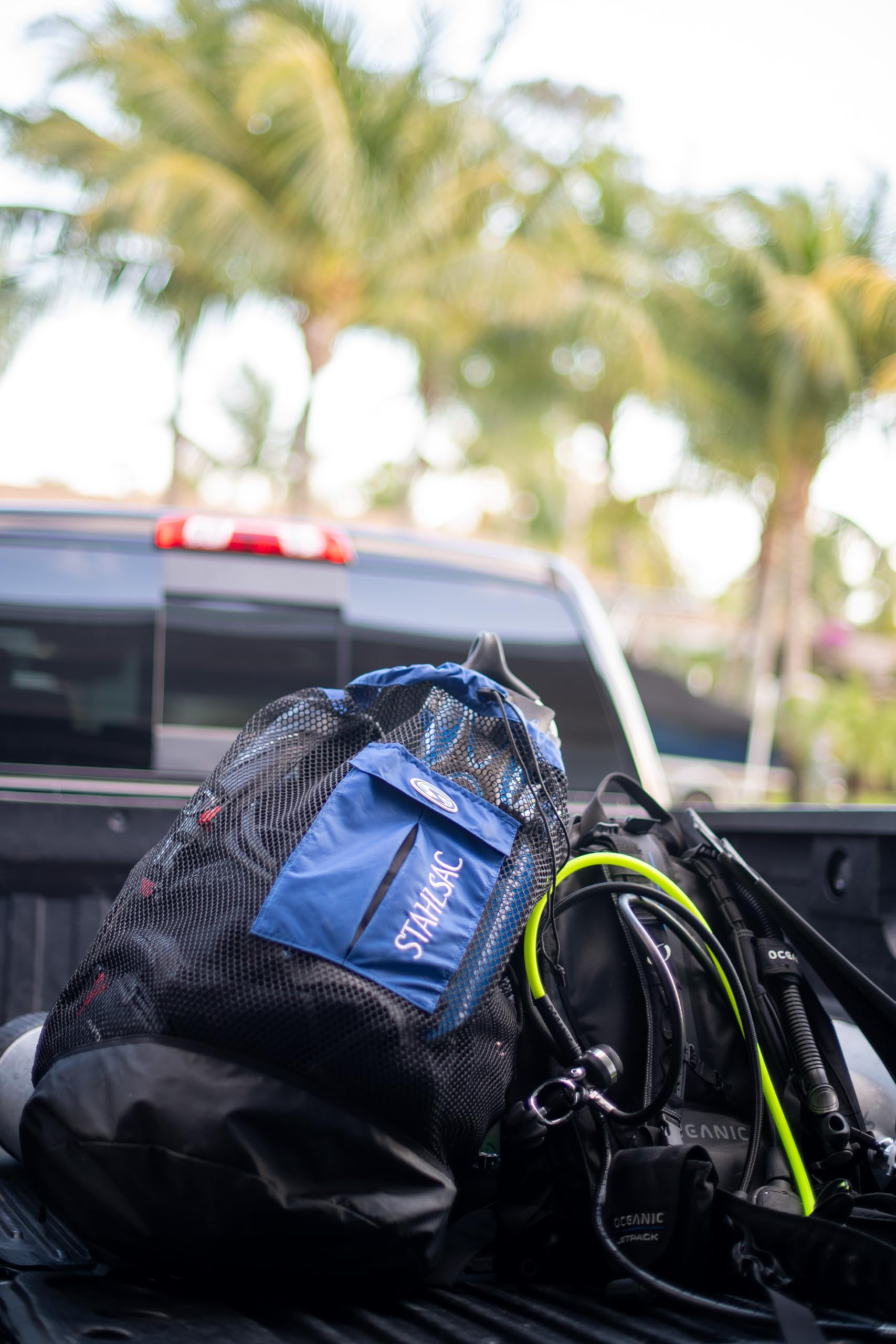 Stahlsac Bonaire Mesh Backpack - 142L Large Capacity Waterproof Dive Gear Backpack with Dry Pockets | Perfect for Scuba Diving, Snorkeling & Beach Travel