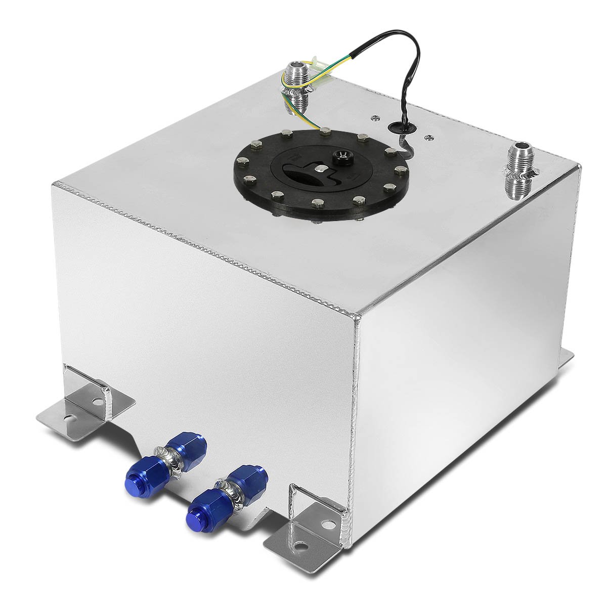 DNA MOTORING 5 Gallon Aluminum Top-Feed Fuel Cell Gas Tank - 12