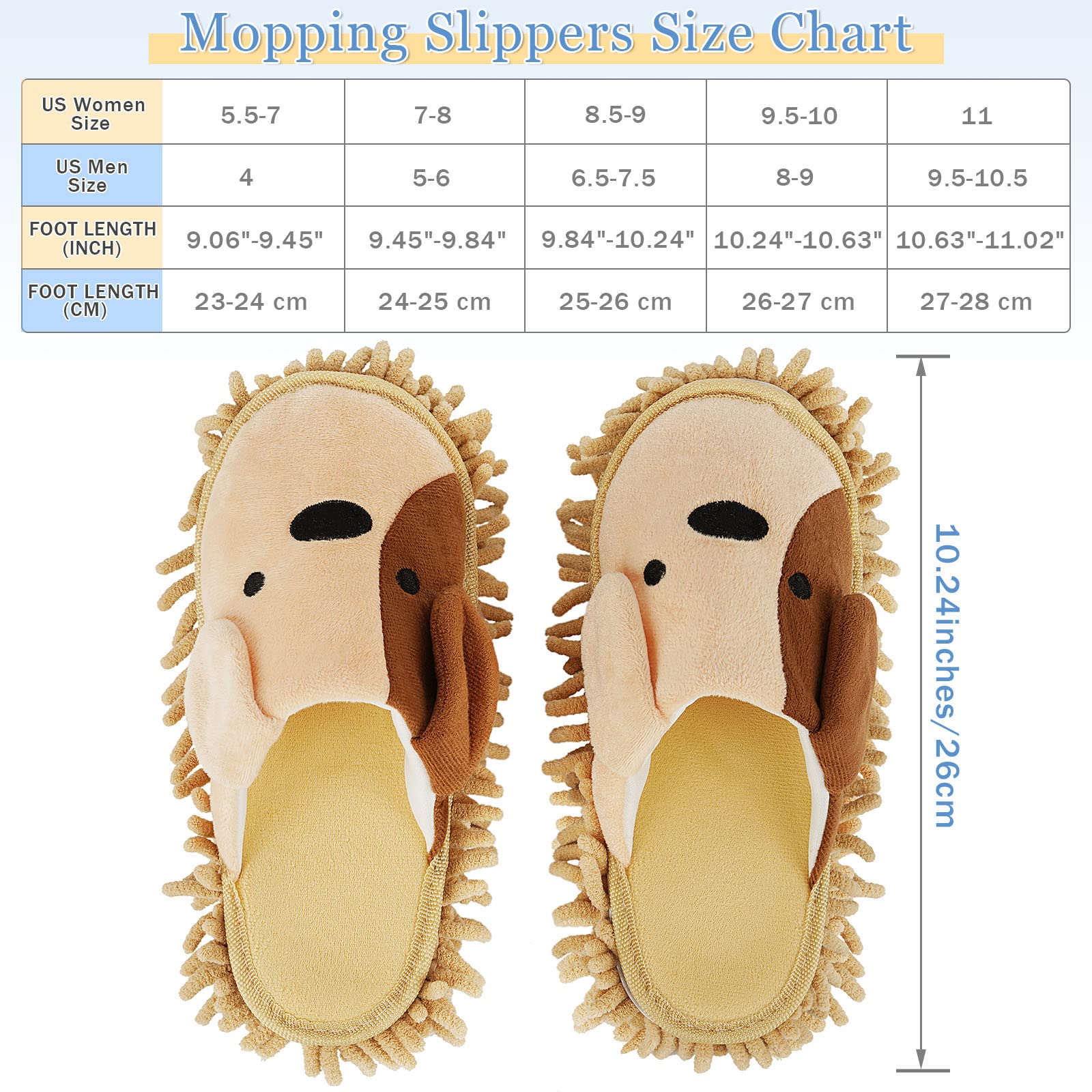 Chenille Fiber Floor Cleaning Mop Slippers - Detachable Shoe Covers for Easy Mopping - Indoor Cleaning Dusters for Men & Women - Perfect for Hardwood, Tile & Laminate Floors