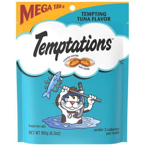 Whiskas Tempting Tuna Flavor Cat Treats - 6.35oz (Pack of 4) | Delicious & Healthy Snacks for Adult Cats | Perfect for Training, Rewards & Bonding Time