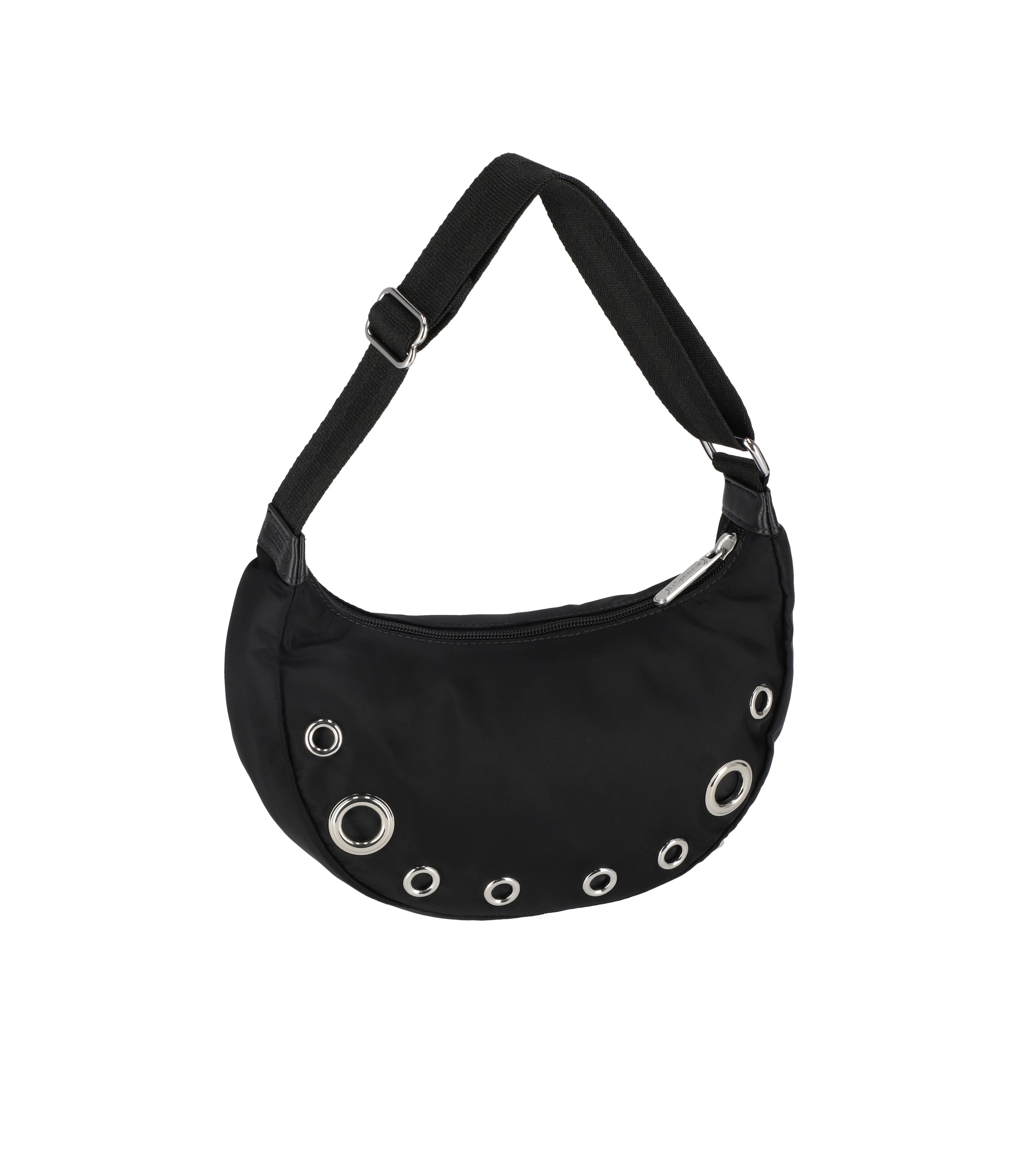 Stylish Grommet Small Shoulder Bag for Women - Trendy Crossbody Purse with Metal Eyelets - Perfect for Everyday Use, Travel & Shopping