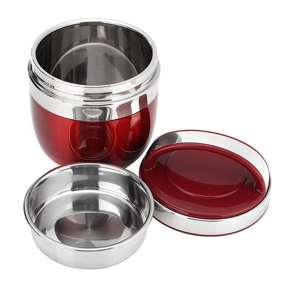 Vacuum Insulated Stackable Stainless Steel Lunch Box - 2-Tier Bento Food Container with Thermal Insulation & Leakproof Design | Perfect for Office, School, Picnic & Travel | Reusable Eco-Friendly Meal Prep Solution for Adults & Kids