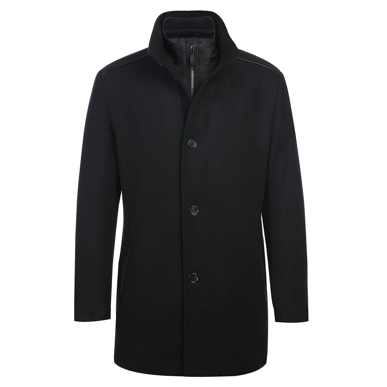 Alessandro Vitello by Renoir Black Short Coat 830 5 - Premium Leather Jacket for Men, Stylish & Durable - Perfect for Casual Outings, Date Nights & Business Events