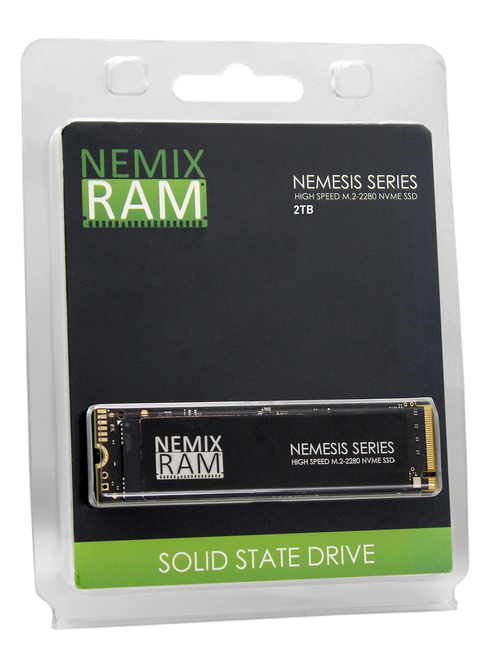 NEMIX RAM Nemesis Series 2TB M.2 2280 PCIe Gen4 NVMe SSD - Up to 7415MB/s Read Speed for PS5, PC Gaming & Workstations | PCIe 4.0/3.0 Compatible | Perfect for 4K Video Editing & Next-Gen Gaming