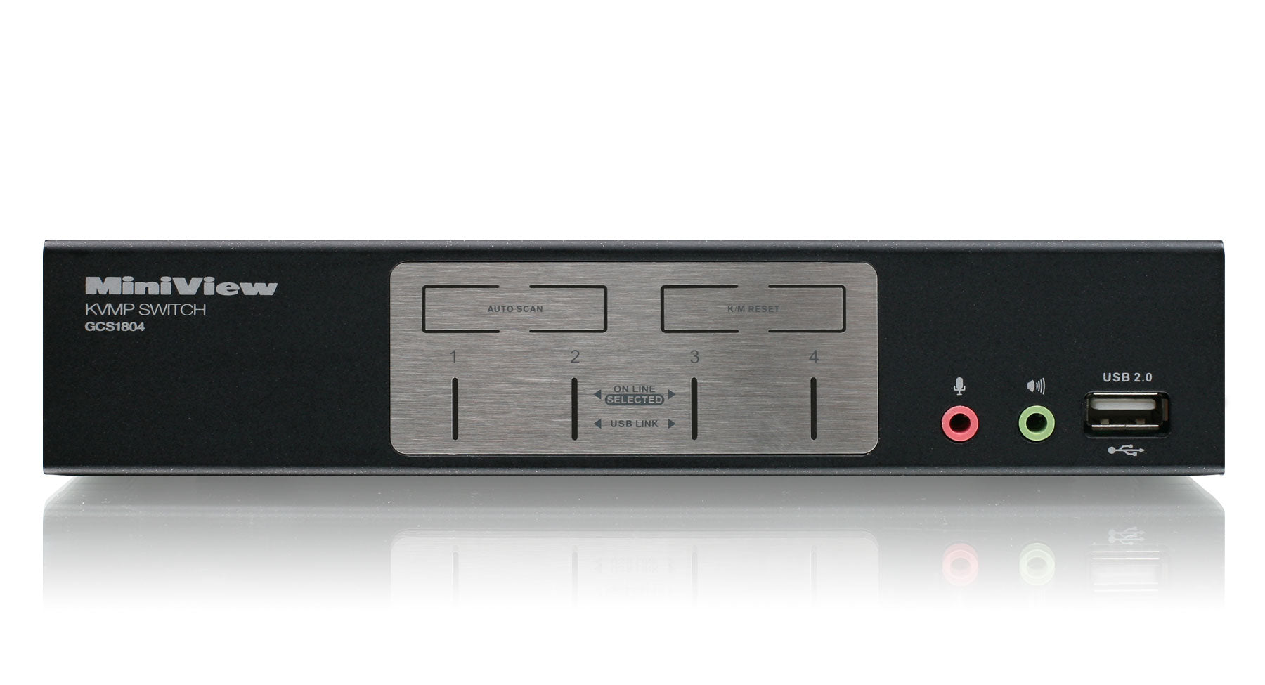 4 Port USB 2.0 KVMP Switch with Audio Hub - Control 4 Computers with 1 Keyboard, Mouse & Speakers - Perfect for Home Office, Gaming & Multi-PC Workstations