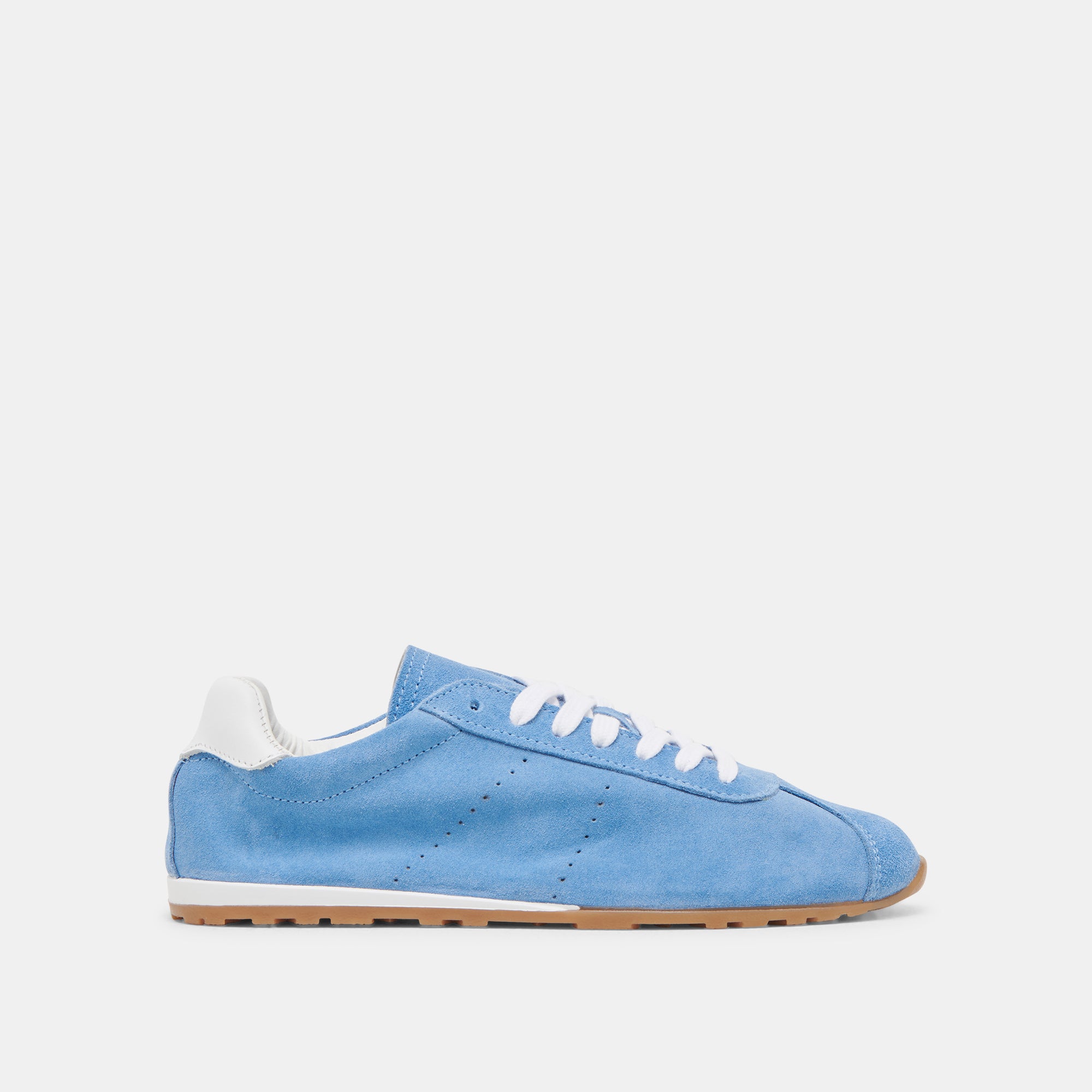 SERINA Women's Blue Suede Sneakers - Comfortable Casual Walking Shoes for Everyday Wear, Gym, and Outdoor Activities