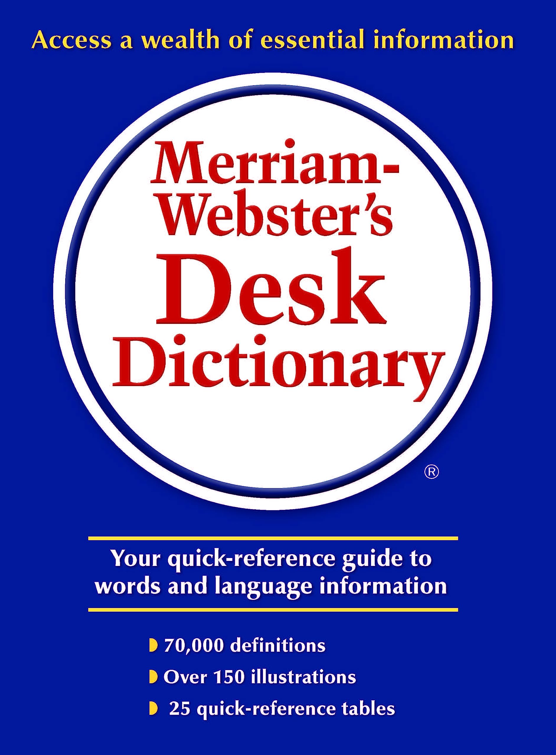 Merriam-Webster's Essential English Vocabulary Desk Dictionary - Perfect for Office, School & Home Reference