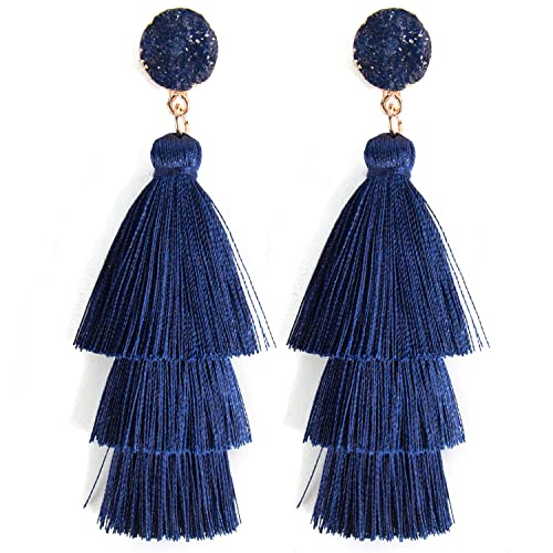 Three-layered Navy Blue