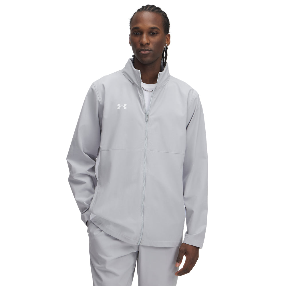 Men's Under Armour Rival Stretch Woven Full Zip Hoodie - Lightweight Athletic Jacket for Running, Gym & Outdoor Activities