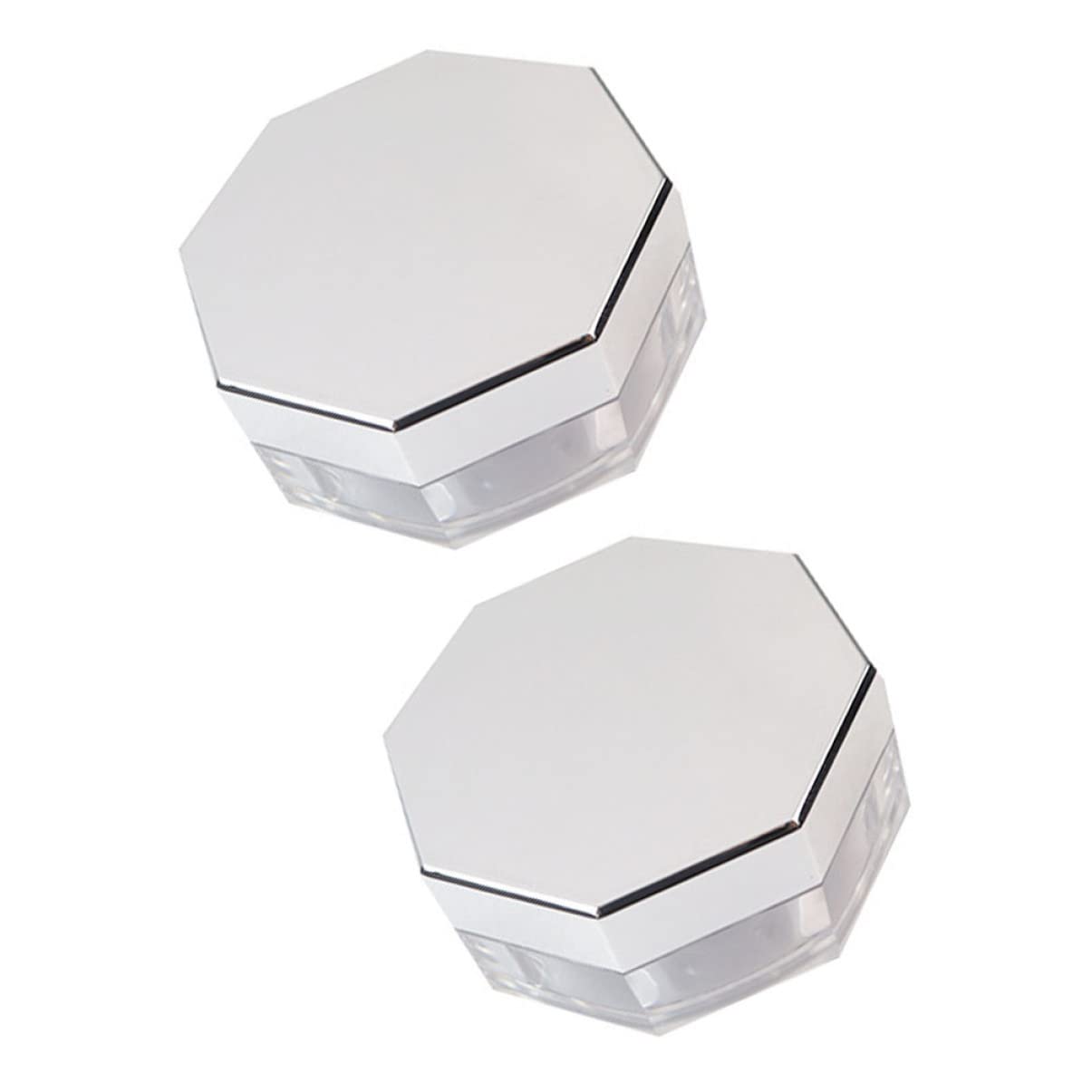 Minkissy Compact Mirror & Reusable Loose Powder Box - Portable Empty Powder Container for Makeup Touch-Ups | Travel-Friendly, Simple Design for On-the-Go Beauty Essentials
