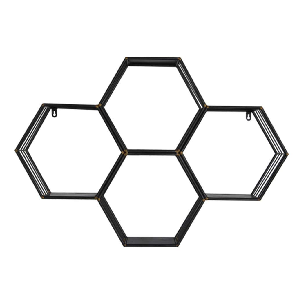 Hexagonal Floating Wall Shelf - Creative Lattice Wall Decor for Plants & Display, 25CM Thick - Perfect for Living Room, Bedroom & Office Organization