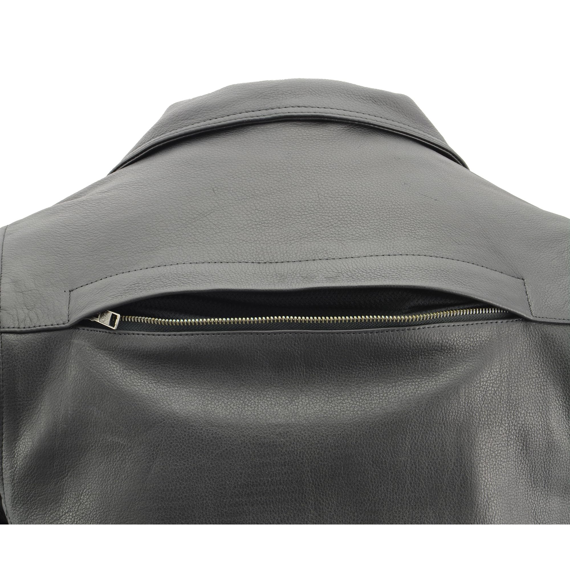 Milwaukee Leather Motorcycle Jacket with Dual Side Gun Pockets - Heavy Duty Utility Biker Jacket for Men - Riding, Hunting & Outdoor Adventures