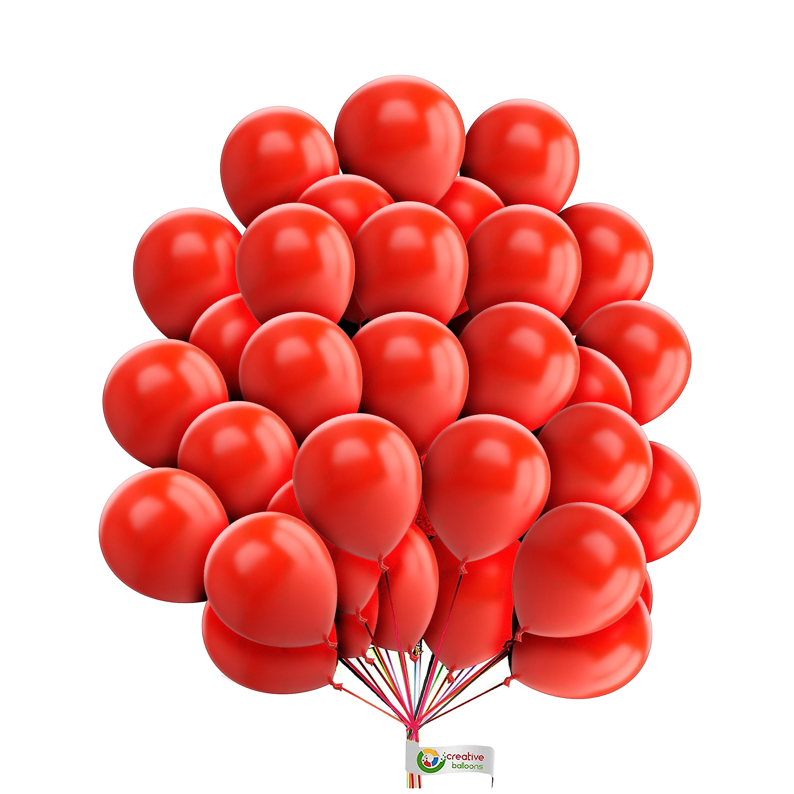 25 Pack 10 Inch Red Balloons for Party Decorations - Valentine's Day, Birthday, Wedding, Baby Shower, Graduation, Anniversary & Proposal - Perfect for Red Theme Parties & Special Events