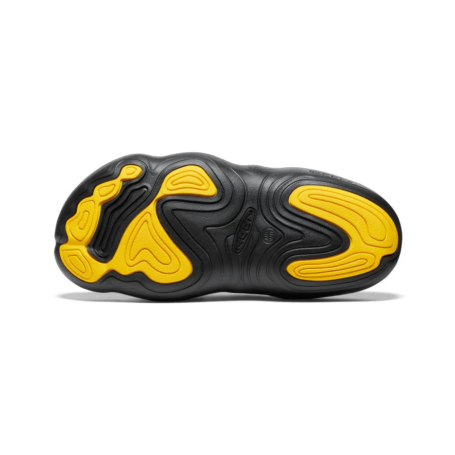 YOGEEZ Comfortable Clogs for Men & Women - Black/Keen Yellow - Slip-Resistant Garden Shoes for Outdoor, Beach, and Pool Use