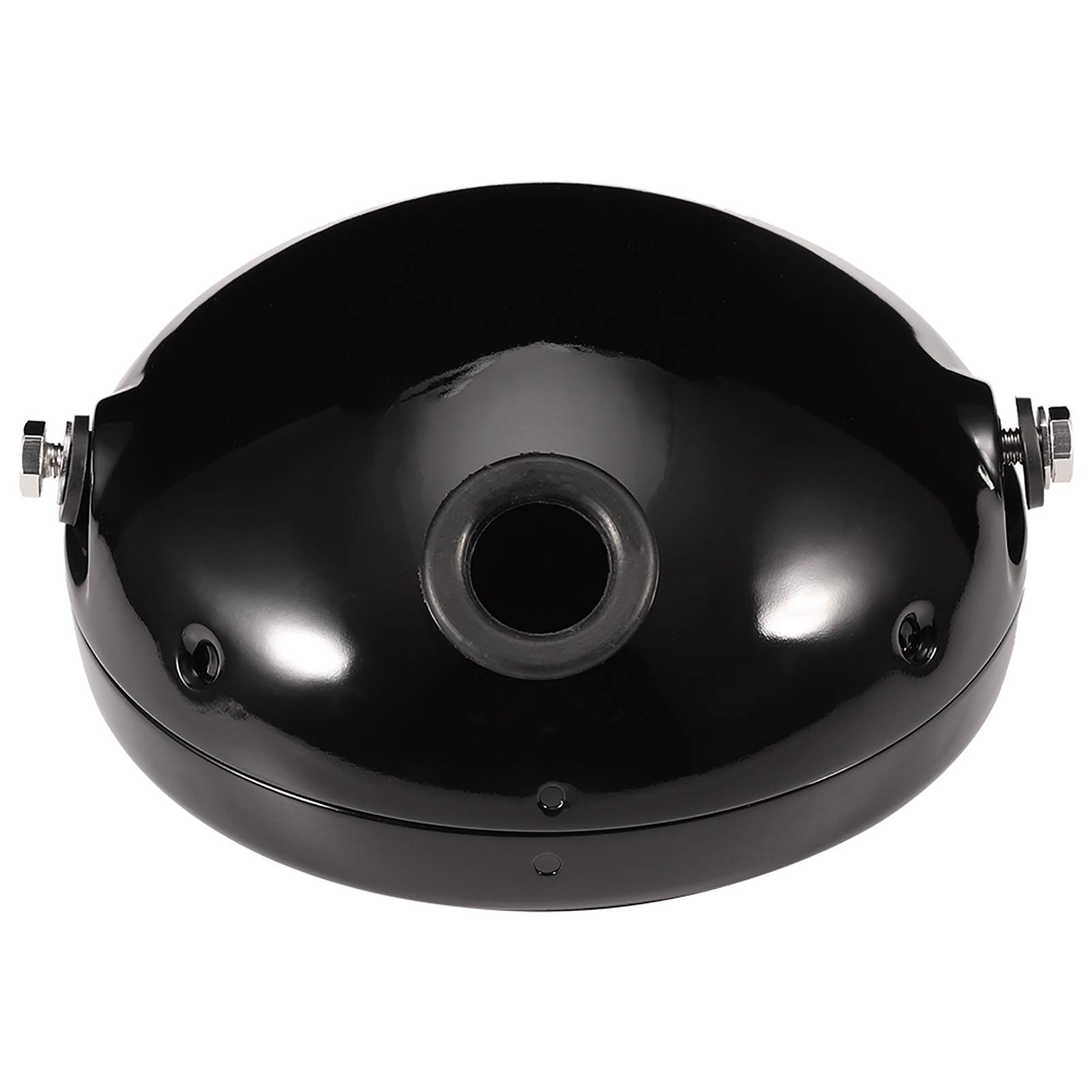 Fydun 7 Inch Black Iron Motorcycle LED Headlight Cover - Durable Housing for Harley, Chopper & Cruiser Bikes - Perfect for Night Riding & Custom Modifications
