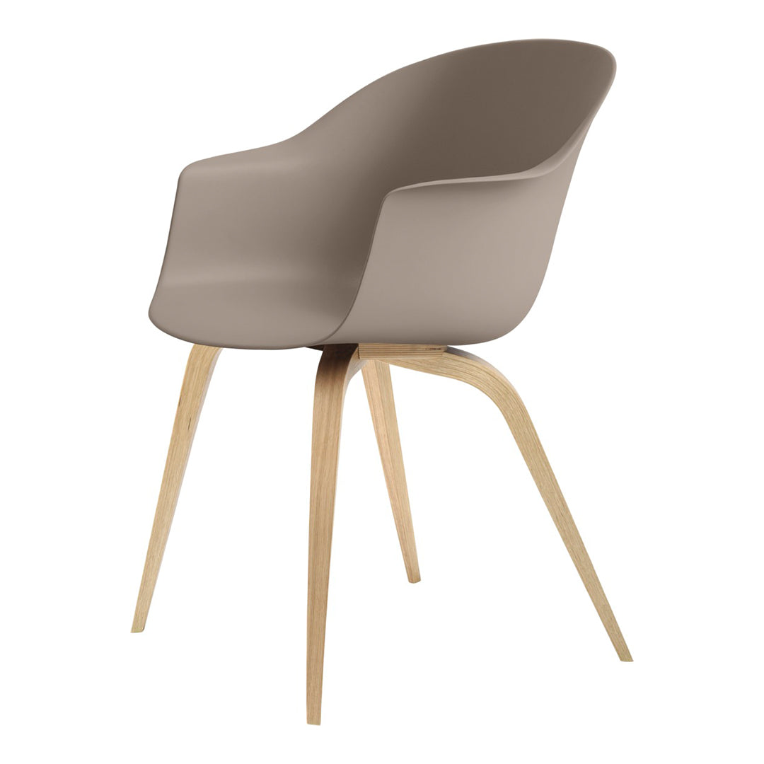 Bat Dining Armchair with Wood Base - Modern Wooden Dining Chair for Kitchen, Restaurant & Home Decor - Perfect for Indoor Dining Rooms & Elegant Spaces