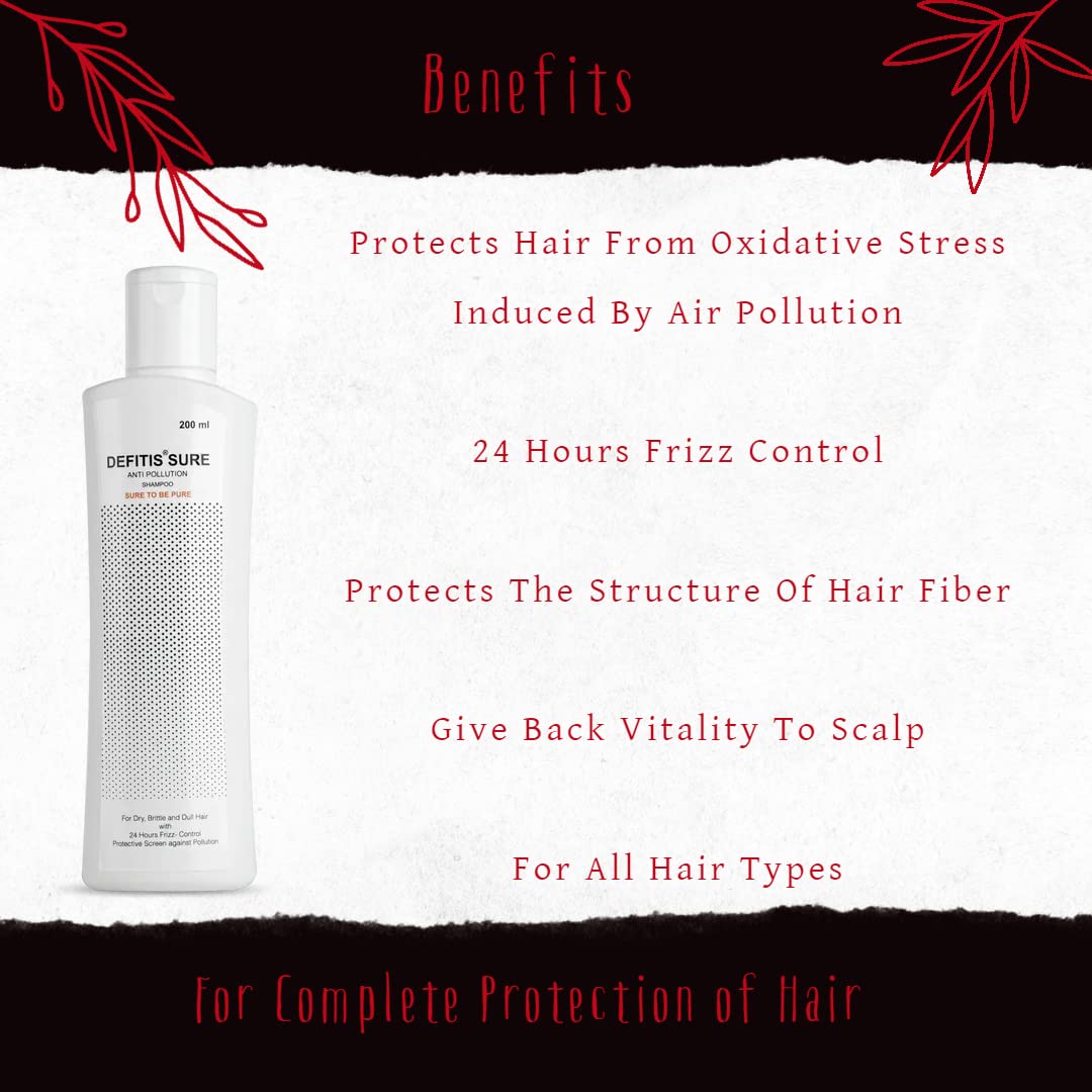 Defitis Sure Shampoo - Natural Hair Growth Treatment for Thinning Hair | Sulfate-Free & Biotin Enriched | Perfect for Daily Use & Hair Regrowth Therapy