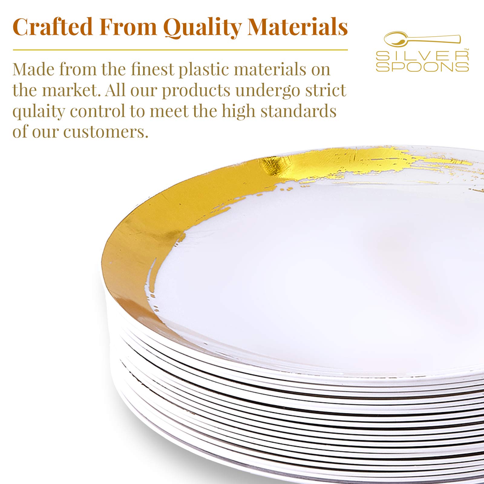 Elegant Disposable Dinner Plates 10.25