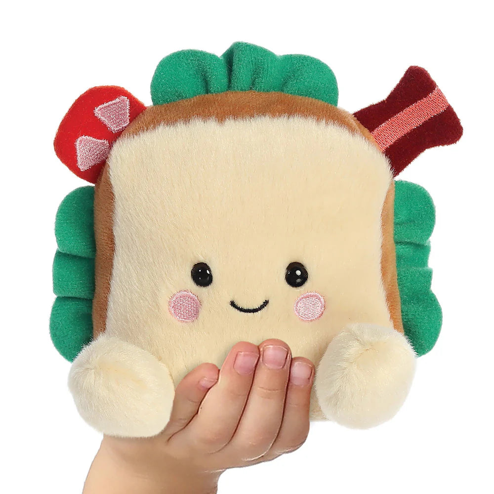 Palm Pals Thomas BLT - Adorable Mini Plush Toy for Stress Relief & Collectibles | Perfect for Desk Decor, Gifts, and Anxiety Relief