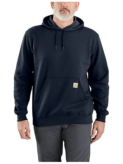 Carhartt K121 472 Men's Loose Fit Midweight Hoodie Sweatshirt - New Navy Blue - Comfortable Workwear for Construction & Outdoor Activities