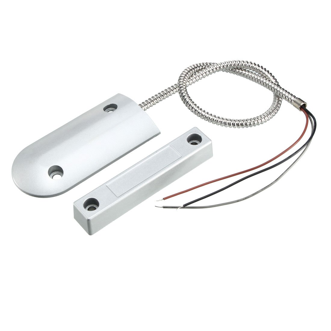 uxcell Rolling Door Magnetic Reed Switch Alarm Sensor with 3 Wires - NO/NC Normally Open Normally Closed for Security System - Perfect for Garage Doors, Windows, and Home Security Applications OC-60