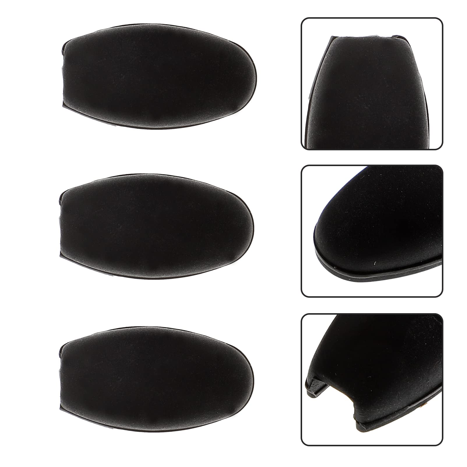 ERINGOGO Saxophone Key Pad Covers - 3 Pack Black Rubber Side Key Pads for Alto/Tenor Saxophone Accessories | Perfect for Saxophone Maintenance, Repair & Protection