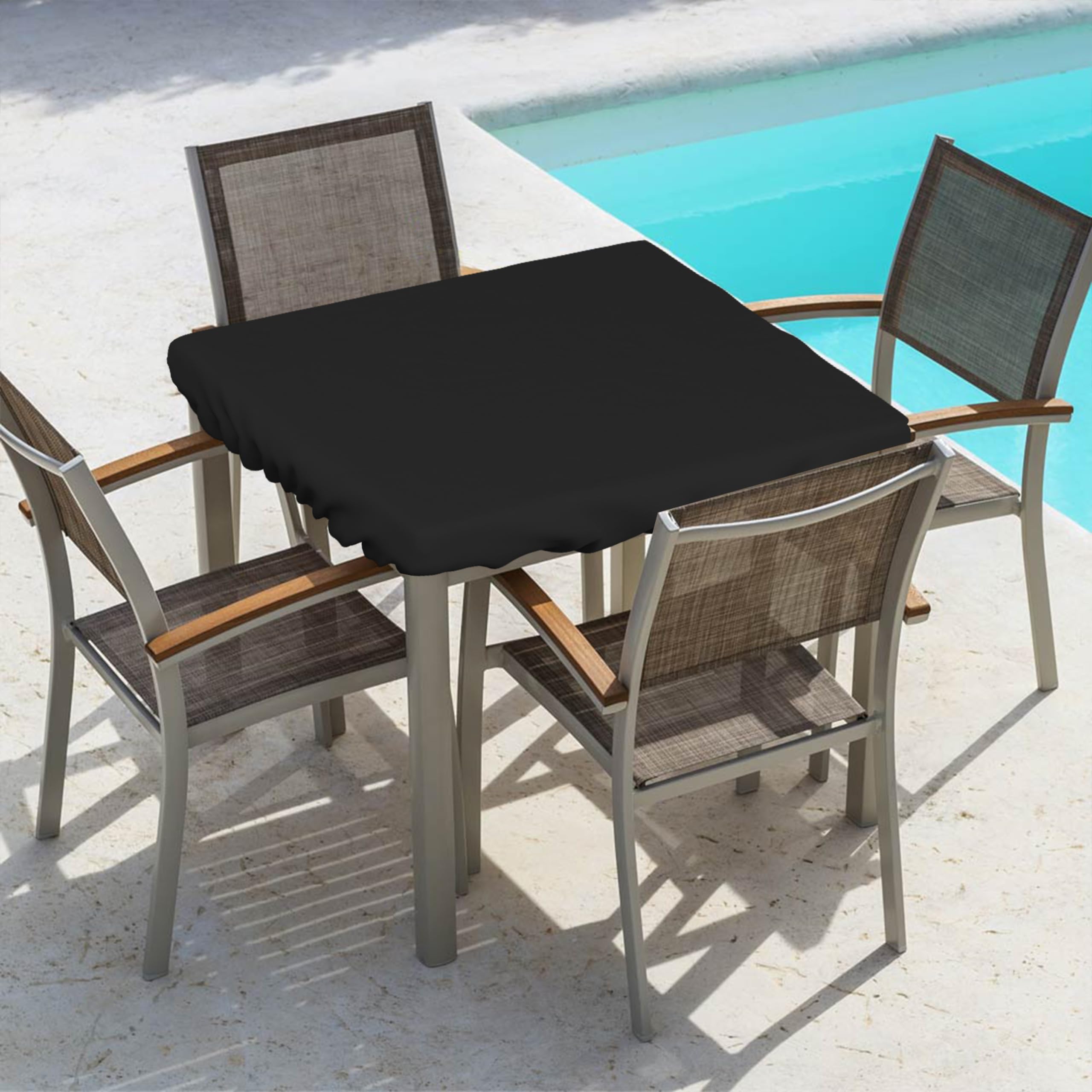 Heavy Duty 18 Oz Waterproof UV & Weather Resistant Square Table Cover - 24