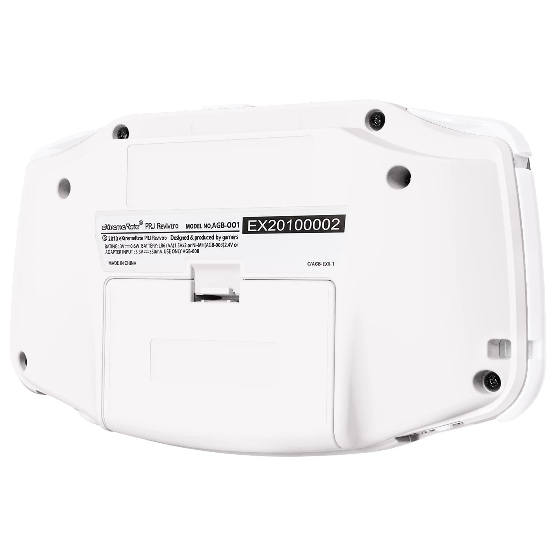 ExtremeRate Replacement Shell Case Buttons Cover for Gameboy Advance GBA Console - Compatible with IPS & Standard LCD Screens (White & White) - Perfect for Gaming Enthusiasts & Retro Console Modding