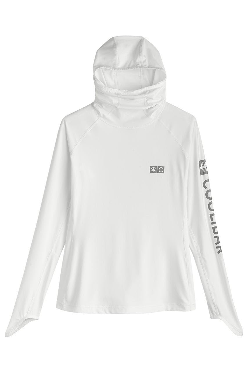 Coolibar UPF 50+ Women's Paros Sailing Hoodie - Sun Protective Long Sleeve Shirt for Outdoor Activities, Beach, Boating & Travel
